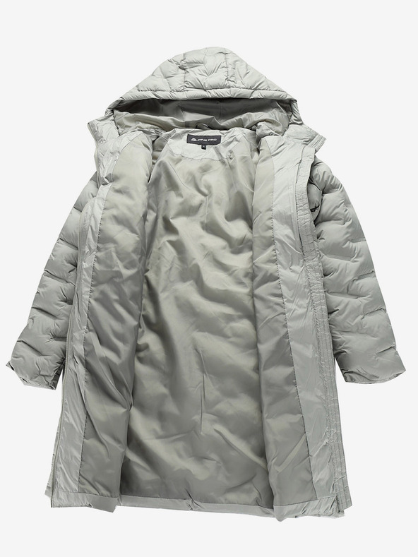 ALPINE PRO Dámsky kabát s WR impregnáciou ALPINE PRO AWEDA sivá