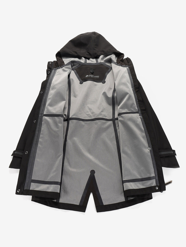 ALPINE PRO Dámsky kabát s membránou PTX ALPINE PRO SETIJA čierny