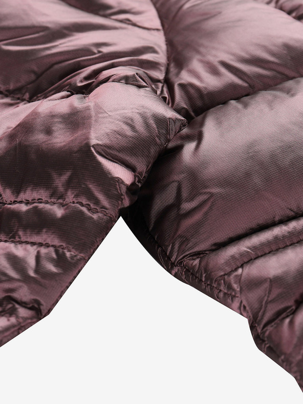 ALPINE PRO Dlhý dámsky ultľahký kabát ALPINE PRO OREFA ružová