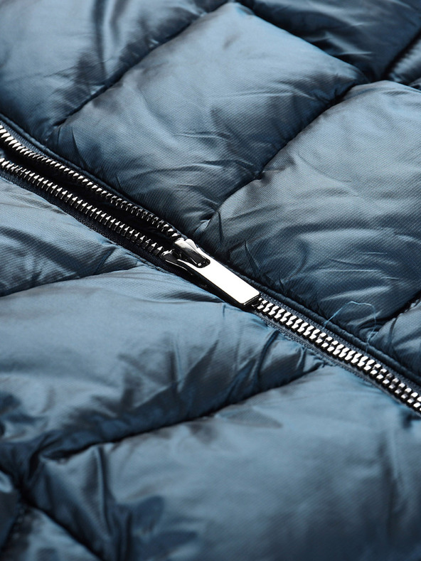 ALPINE PRO Dlhý dámsky ultľahký kabát ALPINE PRO OREFA modrá