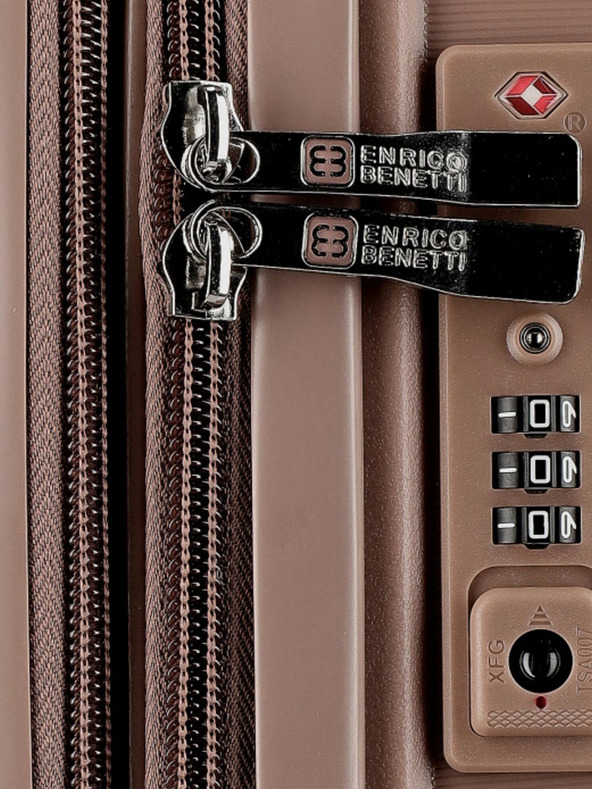 Enrico Benetti Cestovný kufor Enrico Benetti Montréal M Soft pink