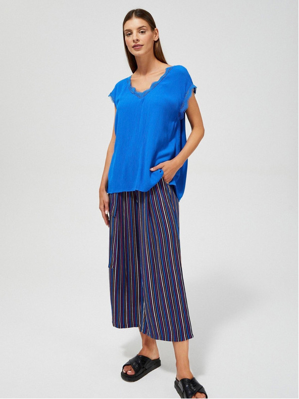 Moodo Modrá dámska blúzka Moodo