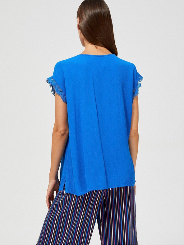 Moodo Modrá dámska blúzka Moodo