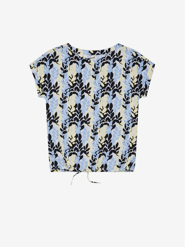 Moodo Modrá dámska vzorovaná blúzka Moodo