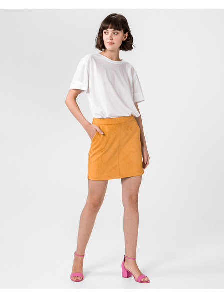 Vero Moda Žltá krátka sukňa Vero Moda Donnadina