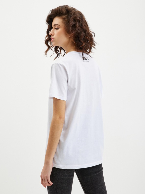 ZOOT.Original Biele dámske tričko Zoot Original Fuck you very much