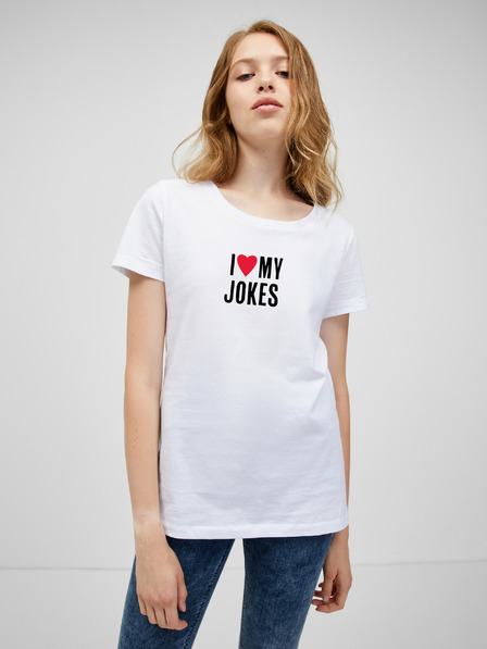 ZOOT.Original Biele dámske tričko ZOOT.Original I love my jokes