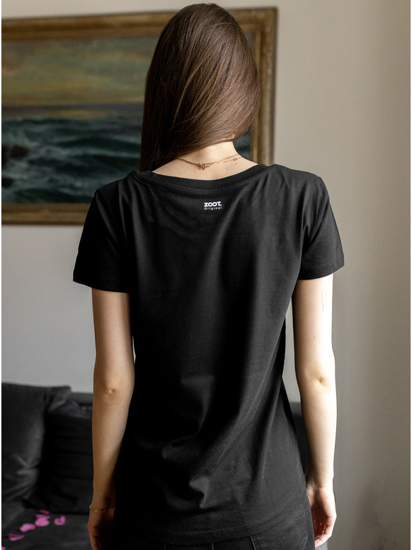 ZOOT.Original Čierne dámske tričko ZOOT Original Love Vole