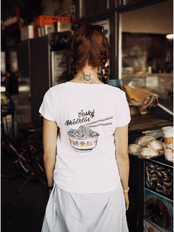 ZOOT.Original Biele dámske tričko ZOOT Original Český Folklór