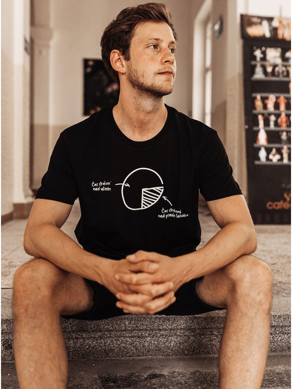 ZOOT.Original Čierne dámske tričko ZOOT Original Niet čas strácať čas