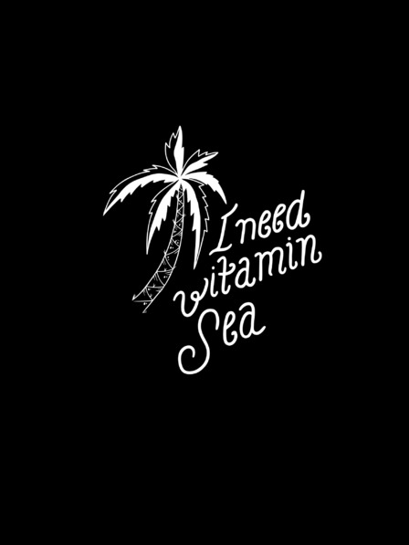 ZOOT.Original Čierne dámske tričko ZOOT.Original I need vitamin sea