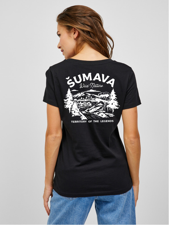 ZOOT.Original Čierne dámske tričko ZOOT.Original Šumava