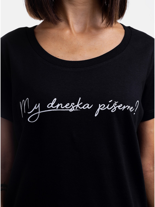 ZOOT.Original Čierne dámske tričko ZOOT Original My dnes píšeme?