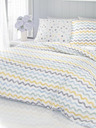 Kvalitex Francúzska bavlnená posteľná bielizeň Delux 220x200, 70x90cm Duo modrá Kvalitex