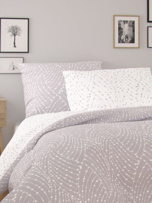 Kvalitex Bavlnená posteľná bielizeň NORDIC COLLECTION 140x200, 70x90cm ASTRA