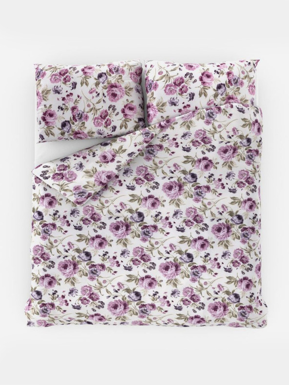 Kvalitex Francúzska bavlnená posteľná bielizeň PROVENCE COLLECTION 200x200, 70x90cm Daniela fialová