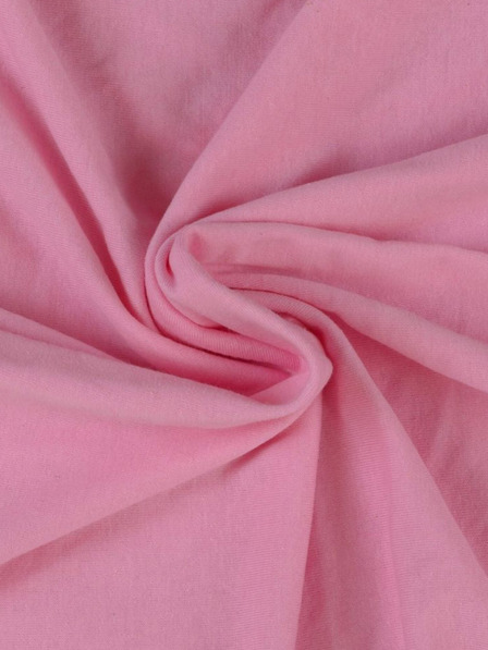 Kvalitex Jersejové jednolôžkové prestieradlo s lycrou 180x200cm svetloružové Kvalitex