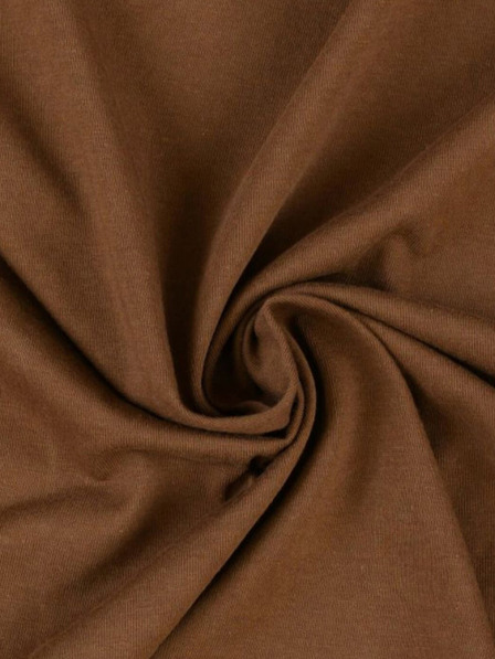 Kvalitex Jersey prestieradlo 160x200cm tmavohnedé