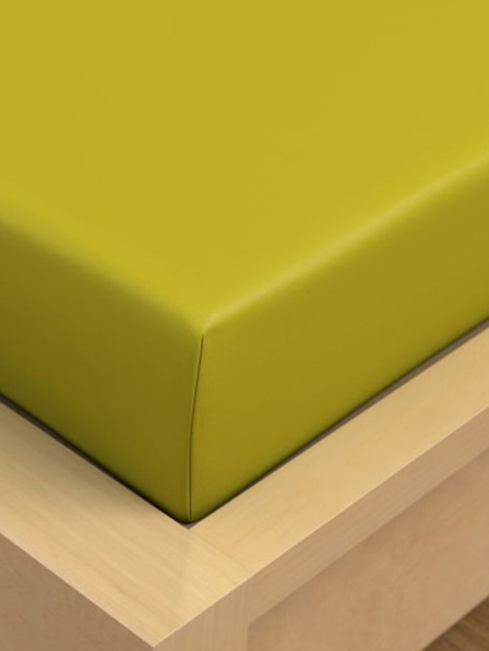 Kvalitex Prestieradlo bavlnené napínacie 90x200cm svetlozelené Kvalitex