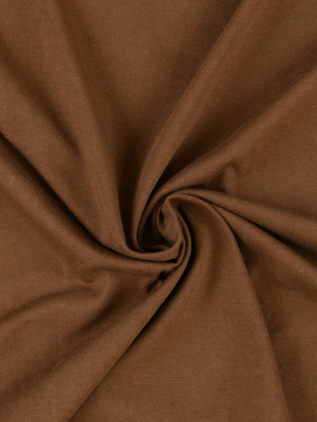 Kvalitex Jersey prestieradlo na jednolôžko 90x200cm tmavohnedé Kvalitex