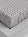 Kvalitex Bavlnené napínacie prestieradlo 180x200cm fialový pruh Kvalitex