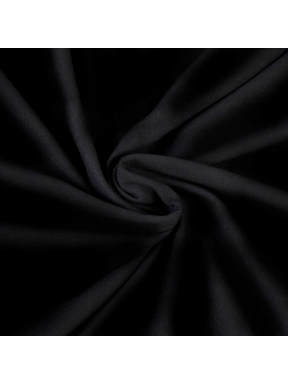 Kvalitex Jersey prestieradlo 160x200cm čierne Kvalitex