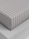 Kvalitex Bavlnené napínacie prestieradlo 100x200cm fialový prúžok Kvalitex