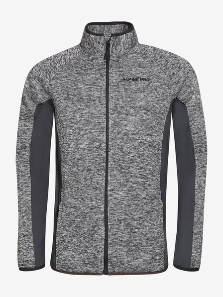 ALPINE PRO Pánska mikina ALPINE PRO QELEN dk.true gray