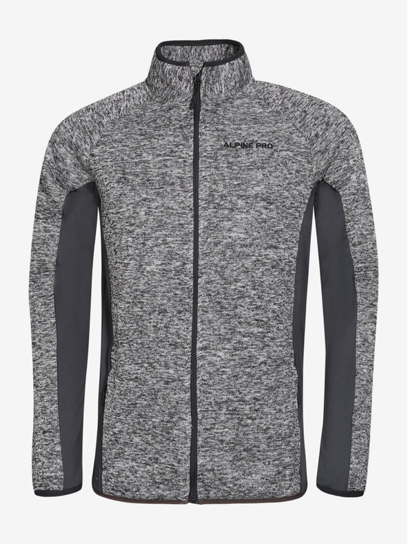 ALPINE PRO Pánska mikina ALPINE PRO QELEN dk.true gray