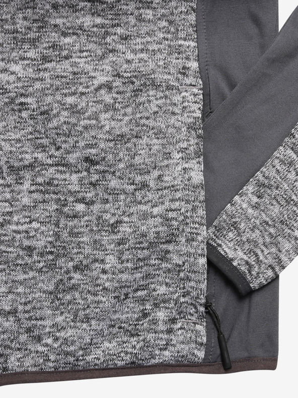 ALPINE PRO Pánska mikina ALPINE PRO QELEN dk.true gray