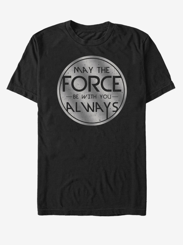 ZOOT.Fan Čierne unisex tričko ZOOT.Fan Star Wars Medallion Always