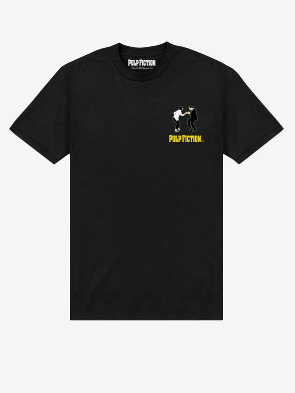 ZOOT.Fan Čierne unisex tričko ZOOT.Fan Pulp Fiction Vince & Mia