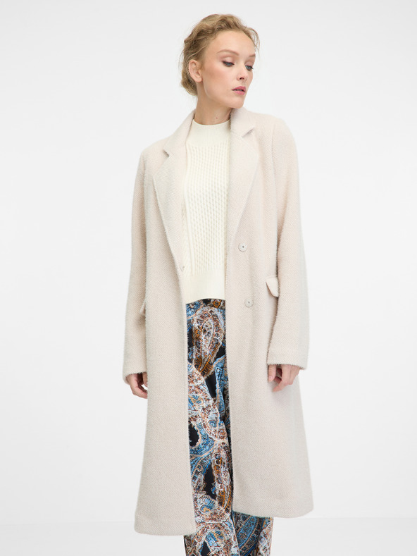 Orsay Béžový dámsky kabát ORSAY