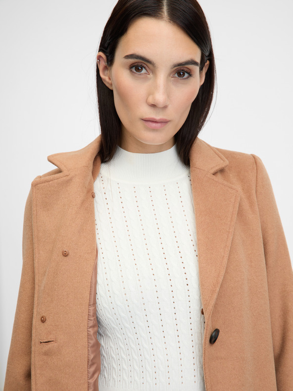 Orsay Svetlohnedý dámsky kabát ORSAY