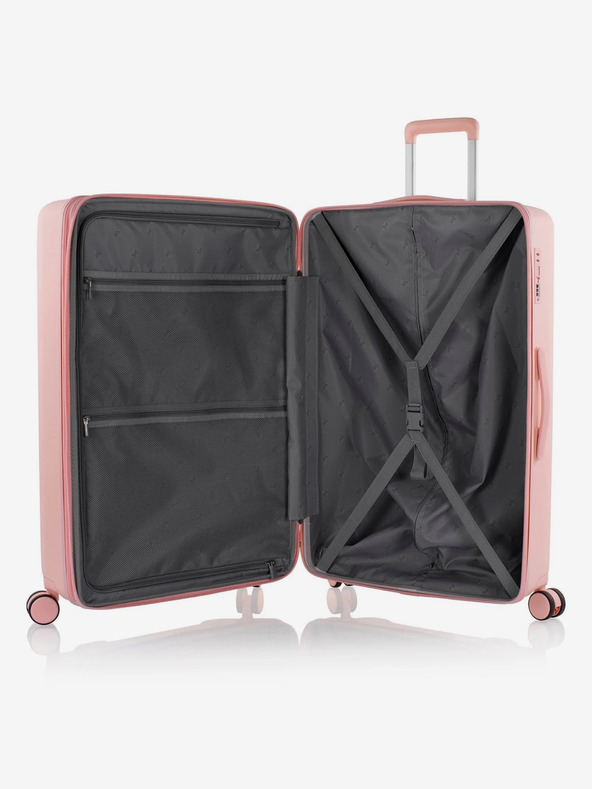 Heys Sada troch dámskych cestovných kufrikov v ružovej farbe Heys Pastel S,M,L Blush