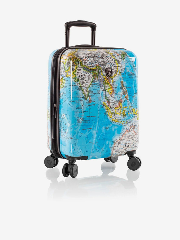 Heys Sada troch vzorkovaných cestovných kufrikov v modrej farbe Heys Journey 3G S,M,L Blue Map