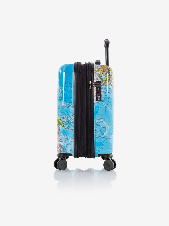 Heys Sada troch vzorkovaných cestovných kufrikov v modrej farbe Heys Journey 3G S,M,L Blue Map