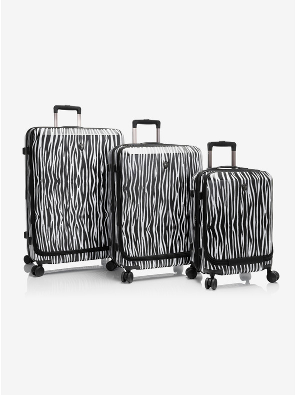 Heys Sada troch cestovných kufrikov Heys EZ Fashion S,M,L Zebra