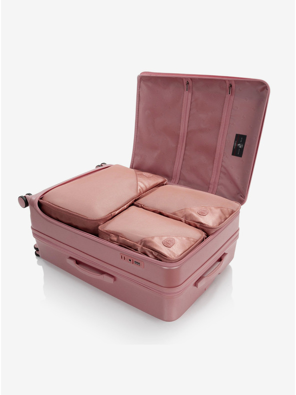 Heys Sada troch cestovných kufrikov Heys EZ Fashion S,M,L Rose Gold