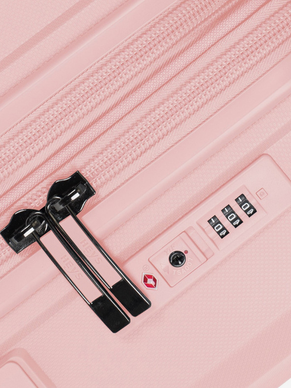 Heys Sada troch dámskych cestovných kufrov v ružovej farbe Heys Airlite S,M,L Blush