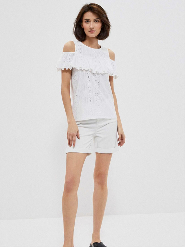 Moodo Biela dámska blúzka Moodo