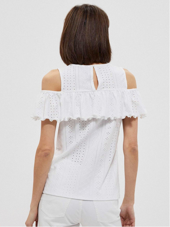 Moodo Biela dámska blúzka Moodo