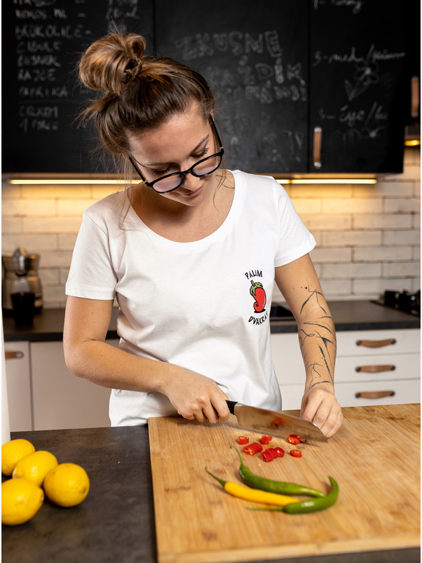 ZOOT.Original Biele dámske tričko ZOOT Original Chilli paprička