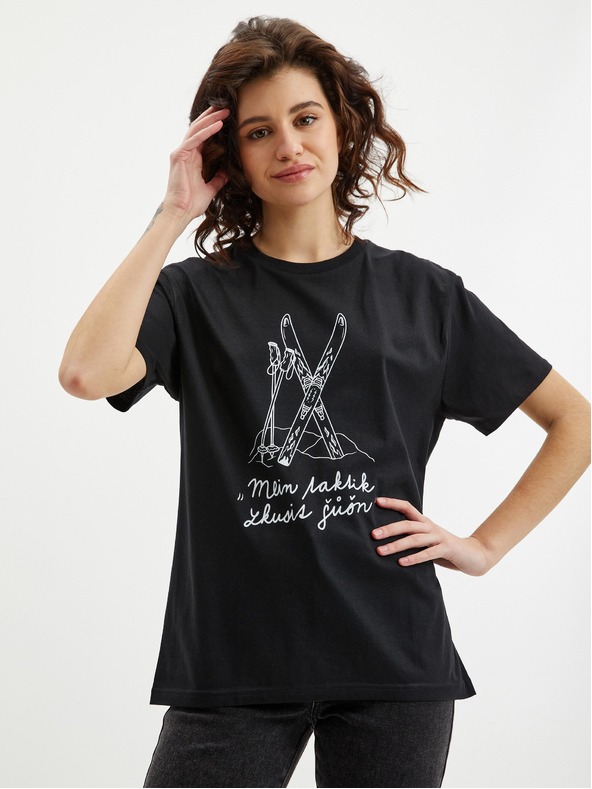 ZOOT.Original Čierne dámske tričko Zoot Original Mein taktik