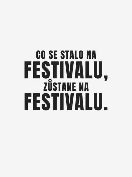 ZOOT.Original Biele dámske tričko ZOOT.Original Čo sa stane na festivale, zostane na festivale