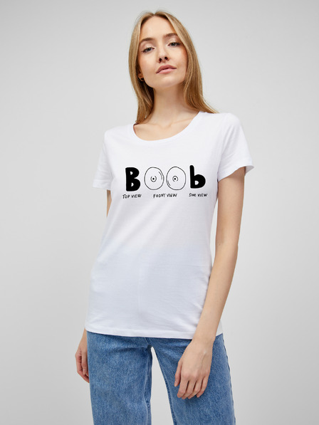 ZOOT.Original Biele dámske tričko s potlačou ZOOT.Original Boob