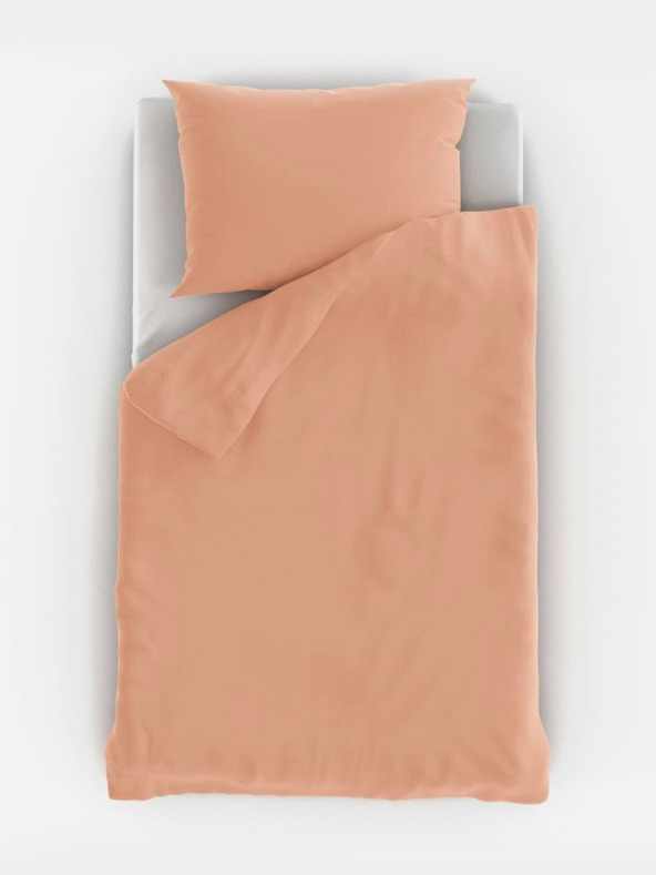 Kvalitex Bavlnená posteľná bielizeň do postieľky lososová