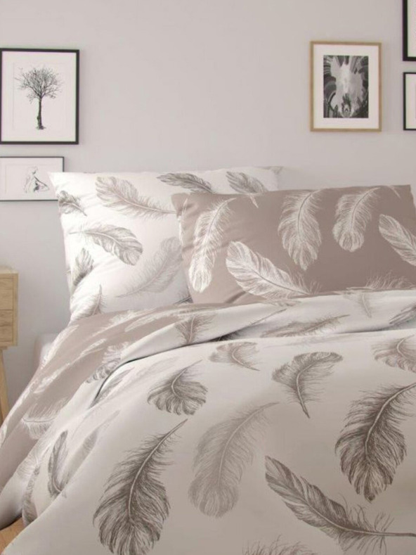 Kvalitex NORDIC COLLECTION predĺžené bavlnené obliečky 140x220, 70x90cm SHELBY