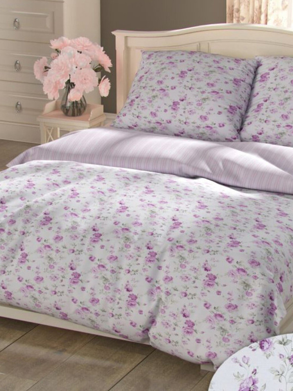 Kvalitex Francúzska bavlnená posteľná bielizeň PROVENCE COLLECTION 240x200, 70x90cm VIENTO ružová
