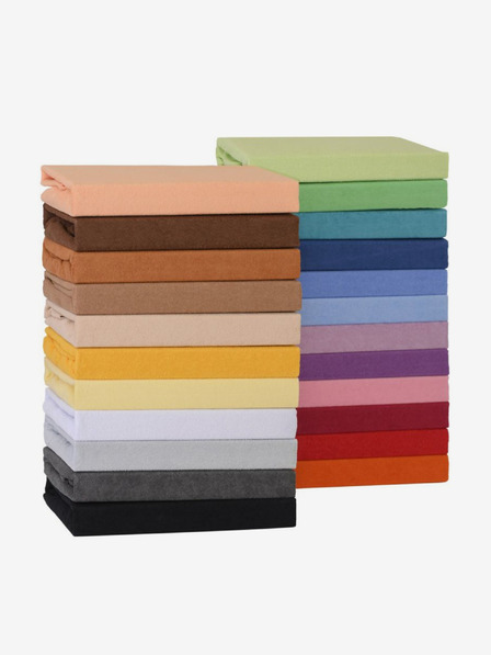 Kvalitex Froté prestieradlo 120x200cm sýto žlté Kvalitex